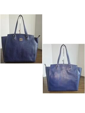 Dooney & Bourke Saffiano Leather Blue Shoulder Tote Bag NWOT